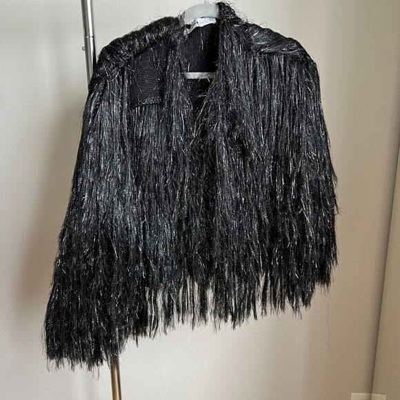 ZARA Knit Black Jacket in Small - Picture 3 of 14
